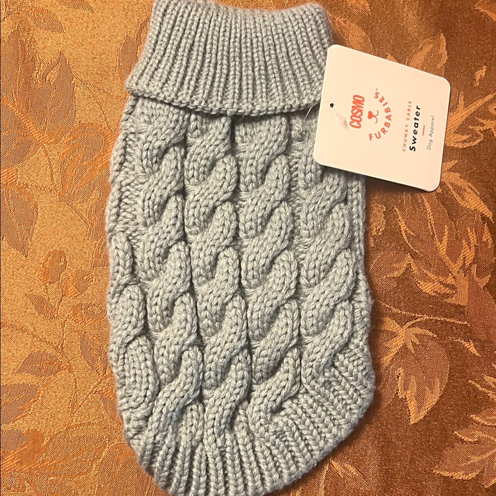 Gray Cable Knit Sweater